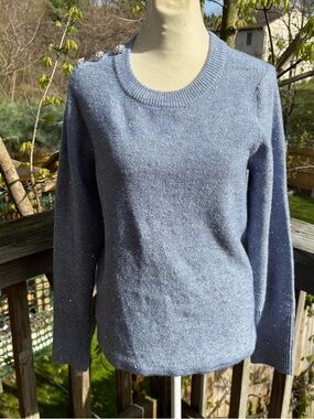 Lilly Pulitzer Light Blue Sparkly Sweater Women’s Size Medium